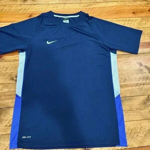 Nike Dri fit vented sides shirt sleeve shirt with Nike emblem on chest